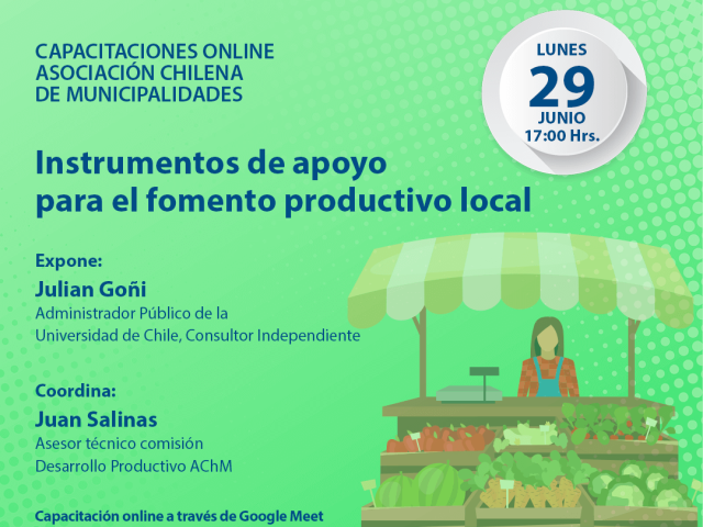 Exposición: “Instrumentos de apoyo para el fomento productivo local”