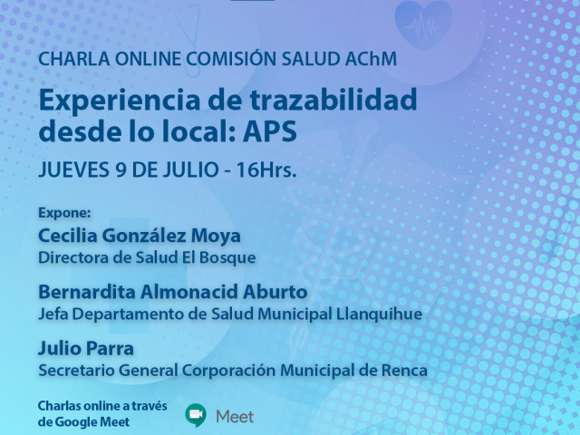 Charla online: «Experiencia y Trazabilidad, desde lo local: APS»