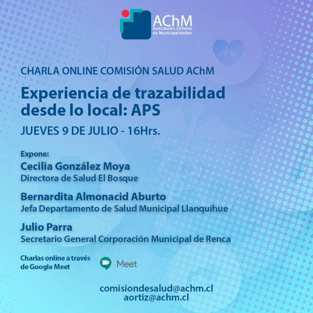 Charla online: «Experiencia y Trazabilidad, desde lo local: APS»