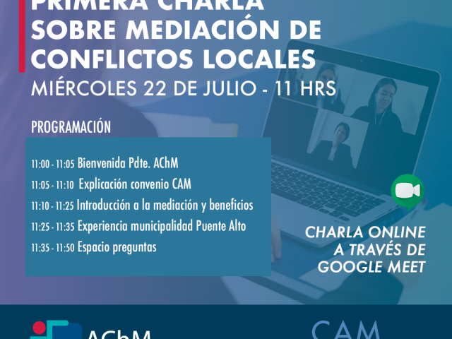 Primera Charla sobre mediación de conflictos locales