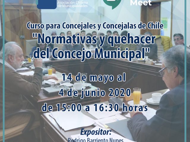 Curso: «Normativas y quehacer del Concejo Municipal»