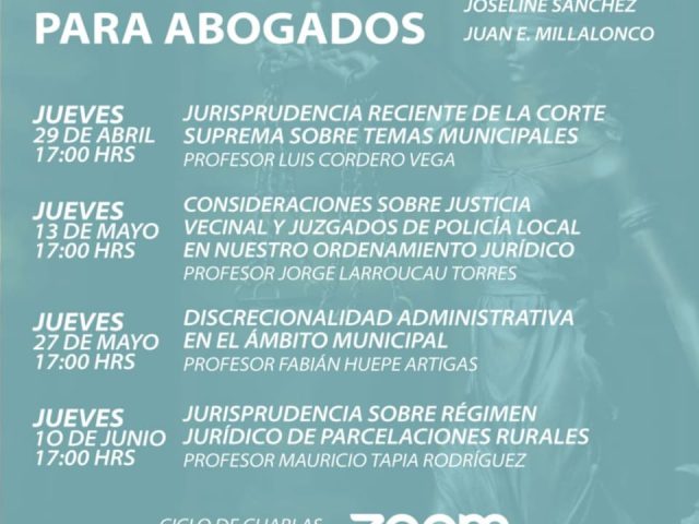 II Ciclo de Charlas Magistrales para Abogados Municipales