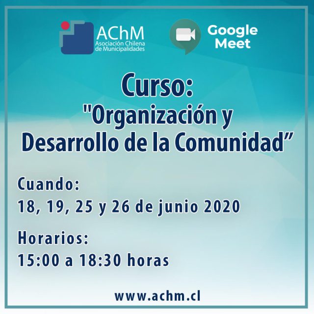 Curso: «Organización y Desarrollo de la Comunidad»