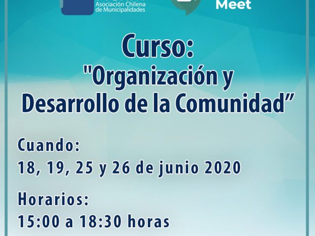 Curso: «Organización y Desarrollo de la Comunidad»