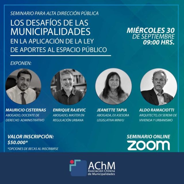 Seminario: Los Desafíos de las Municipalidades en la Aplicación de la Ley de Aportes al Espacio Público