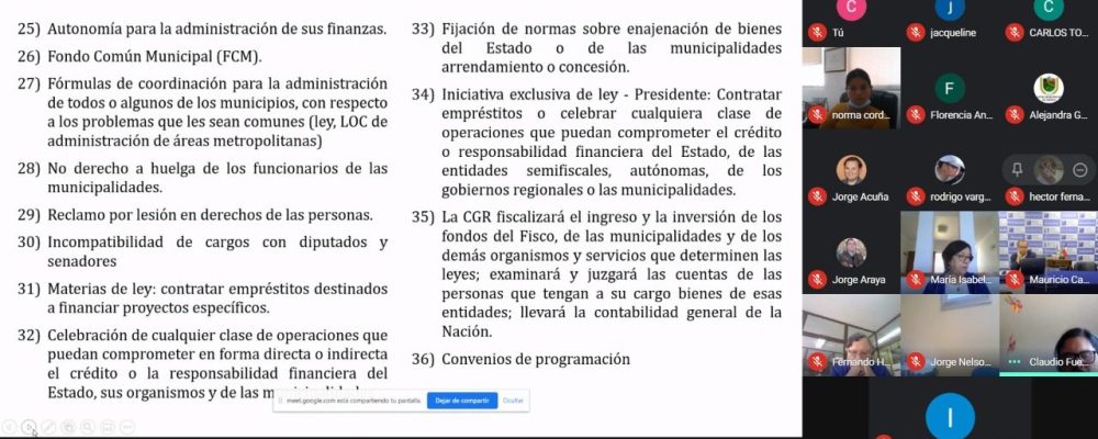 Escuela de Verano 2021 de la AChM clausuró la semana con un debate sobre la nueva constitución y el rol de un verdadero gobierno local