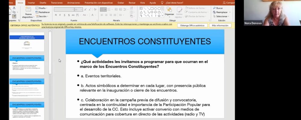 ACHM realiza Jornada Virtual para explicar los Encuentros Constituyentes