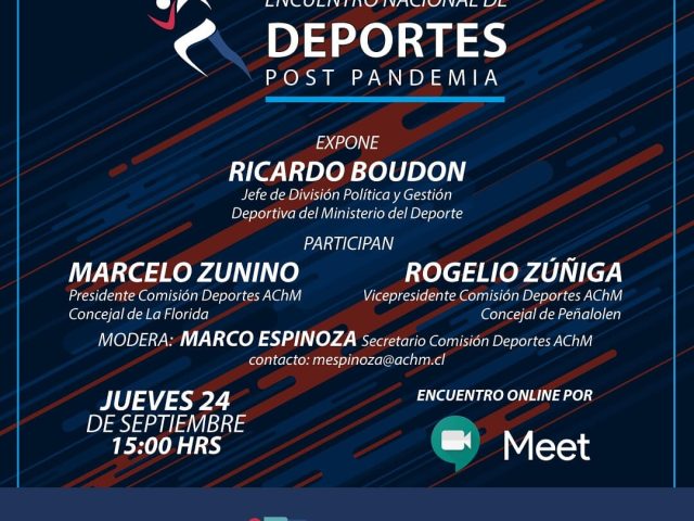 Encuentro Nacional de Deportes Post Pandemia