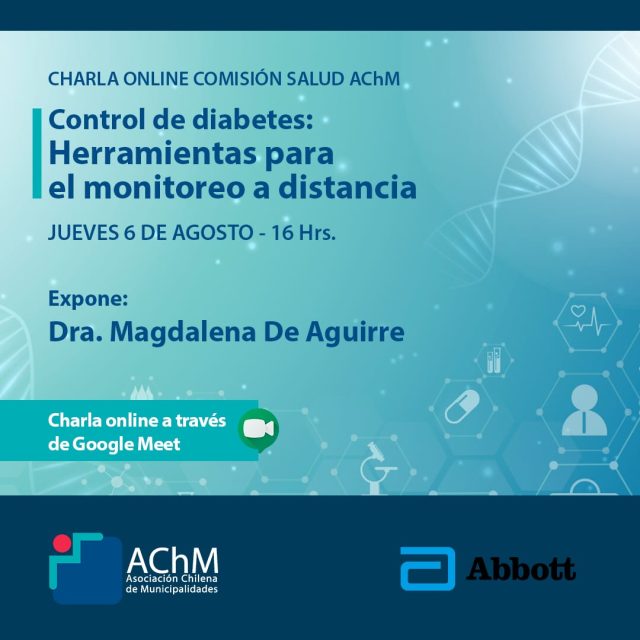 Charla online: «Control de diabetes: Herramientas para el monitoreo a distancia»